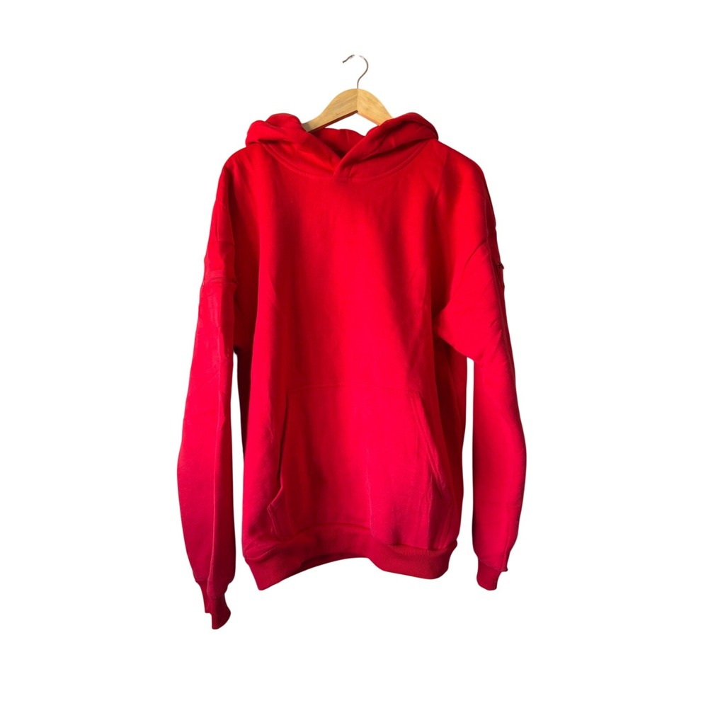 RARE Tone on Tone logo Comfrt Red Travel Essentials Hoodie XL